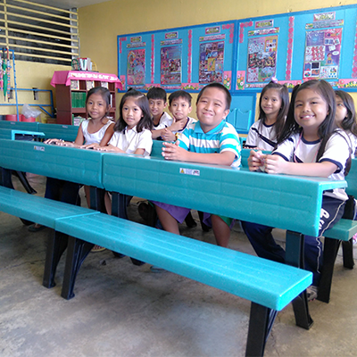 Tibay chairs using Bear Brand Sachet